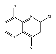 1,5-Naphthyridin-4-ol, 6,8-dichloro- Struktur