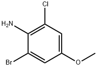 Benzenamine, 2-bromo-6-chloro-4-methoxy- Struktur