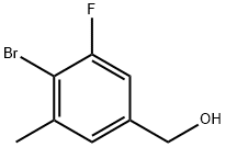 (4-bromo-3-fluoro-5-methylphenyl)methanol Struktur