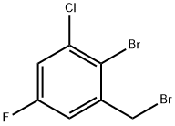 Benzene, 2-bromo-1-(bromomethyl)-3-chloro-5-fluoro- Struktur