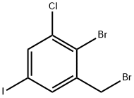 2-Bromo-3-chloro-5-iodobenzyl bromide Struktur