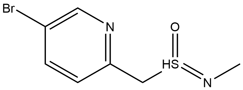 Methanamine, N-[(5-bromo-2-pyridinyl)methyloxido-λ4-sulfanylidene]- Struktur