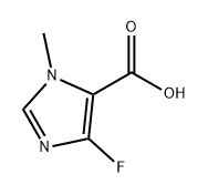 1H-Imidazole-5-carboxylic acid, 4-fluoro-1-methyl- Struktur