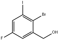 2-Bromo-5-fluoro-3-iodobenzyl alcohol Struktur