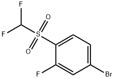 4-[(Difluoromethyl)sulphonyl]-3-fluorobromobenzene Struktur