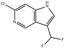 6-Chloro-3-(difluoromethyl)-1H-pyrrolo[3,2-c]pyridine Struktur