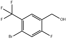 4-Bromo-2-fluoro-5-(trifluoromethyl)benzyl alcohol Struktur