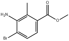 Benzoic acid, 3-amino-4-bromo-2-methyl-, methyl ester Struktur