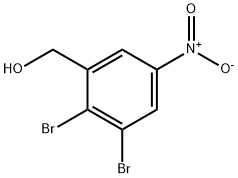 Benzenemethanol, 2,3-dibromo-5-nitro- Struktur