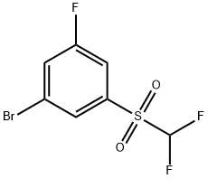 3-Bromo-5-fluorophenyl difluoromethyl sulphone Struktur