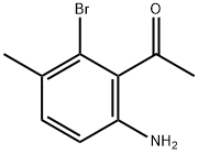 Ethanone, 1-(6-amino-2-bromo-3-methylphenyl)- Struktur