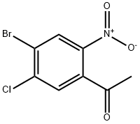 Ethanone, 1-(4-bromo-5-chloro-2-nitrophenyl)- Struktur