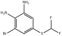 5-[(Difluoromethyl)thio]-3-bromobenzene-1,2-diamine Struktur