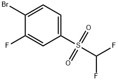 4-[(Difluoromethyl)sulphonyl]-2-fluorobromobenzene Struktur