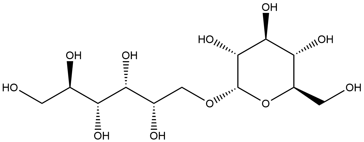 D-Glucitol, 1-O-α-D-glucopyranosyl- Struktur