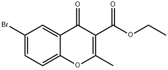 4H-1-Benzopyran-3-carboxylic acid, 6-bromo-2-methyl-4-oxo-, ethyl ester