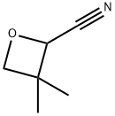 3,3-dimethyloxetane-2-carbonitrile Struktur