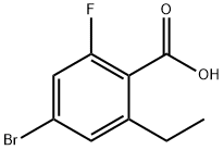 Benzoic acid, 4-bromo-2-ethyl-6-fluoro- Struktur