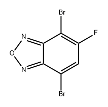 2,1,3-Benzoxadiazole, 4,7-dibromo-5-fluoro- Struktur