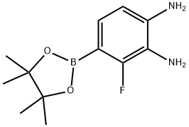 1,2-Benzenediamine, 3-fluoro-4-(4,4,5,5-tetramethyl-1,3,2-dioxaborolan-2-yl)- Struktur