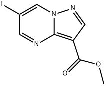 Methyl 6-iodopyrazolo[1,5-A]pyrimidine-3-carboxylate Struktur