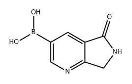 Boronic acid, B-(6,7-dihydro-5-oxo-5H-pyrrolo[3,4-b]pyridin-3-yl)- Struktur