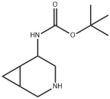 Carbamic acid, N-3-azabicyclo[4.1.0]hept-5-yl-, 1,1-dimethylethyl ester Struktur