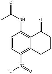 Acetamide, N-(5,6,7,8-tetrahydro-4-nitro-8-oxo-1-naphthalenyl)- Struktur