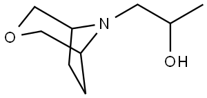 1-(3-oxa-8-azabicyclo[3.2.1]octan-8-yl)propan-2-ol Struktur