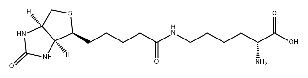 D-Lysine, N6-[5-[(3aS,4S,6aR)-hexahydro-2-oxo-1H-thieno[3,4-d]imidazol-4-yl]-1-oxopentyl]- Struktur