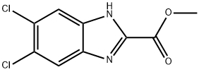 1H-Benzimidazole-2-carboxylic acid, 5,6-dichloro-, methyl ester Struktur