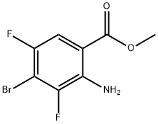 Benzoic acid, 2-amino-4-bromo-3,5-difluoro-, methyl ester Struktur