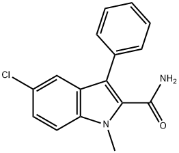 5-Chloro-1-methyl-3-phenyl-1H-indole-2-carboxamide Struktur