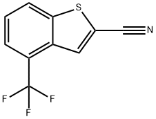 4-(Trifluoromethyl)benzothiophene-2-carbonitrile Struktur