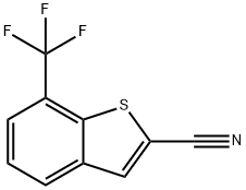 7-(Trifluoromethyl)benzothiophene-2-carbonitrile Struktur