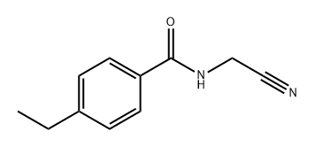 Benzamide, N-(cyanomethyl)-4-ethyl- Struktur