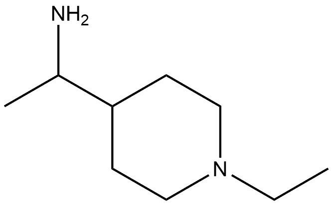 4-Piperidinemethanamine, 1-ethyl-α-methyl- Struktur