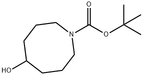 1(2H)-Azocinecarboxylic acid, hexahydro-5-hydroxy-, 1,1-dimethylethyl ester Struktur