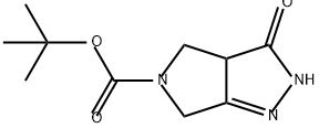 Pyrrolo[3,4-c]pyrazole-5(3H)-carboxylic acid, 2,3a,4,6-tetrahydro-3-oxo-, 1,1-dimethylethyl ester Struktur