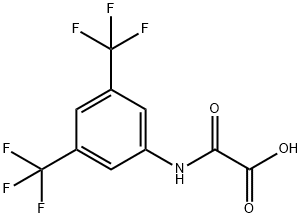 Acetic acid, 2-[[3,5-bis(trifluoromethyl)phenyl]amino]-2-oxo- Struktur