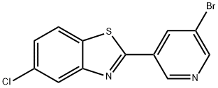 Benzothiazole, 2-(5-bromo-3-pyridinyl)-5-chloro- Struktur