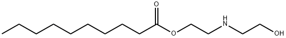 Capric acid 2-[(2-hydroxyethyl)amino]ethyl ester Struktur