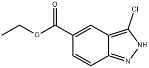 Ethyl 3-chloro-1H-indazole-5-carboxylate Struktur