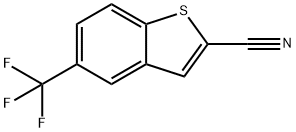 5-(Trifluoromethyl)benzothiophene-2-carbonitrile Struktur