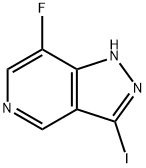 7-Fluoro-3-iodo-1H-pyrazolo[4,3-c]pyridine Struktur