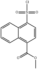 4-(氯磺?；?-1-萘酸甲酯 結(jié)構(gòu)式