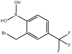 Boronic acid, B-[2-(bromomethyl)-4-(trifluoromethyl)phenyl]- Struktur