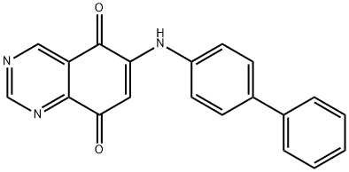 5,8-Quinazolinedione, 6-([1,1'-biphenyl]-4-ylamino)- Struktur