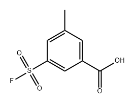 Benzoic acid, 3-(fluorosulfonyl)-5-methyl- Structure