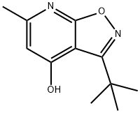 Isoxazolo[5,4-b]pyridin-4-ol, 3-(1,1-dimethylethyl)-6-methyl- Struktur